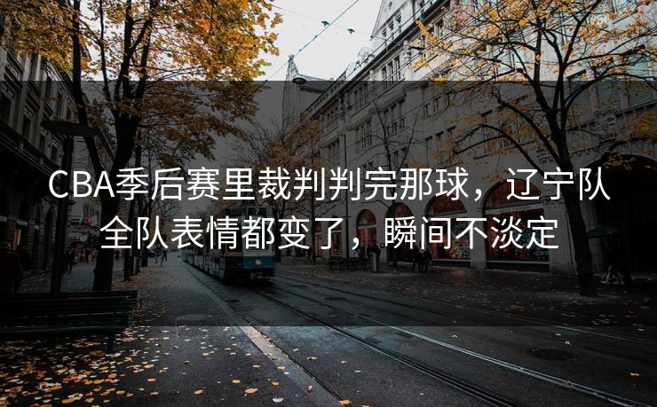 CBA季后赛里裁判判完那球，辽宁队全队表情都变了，瞬间不淡定