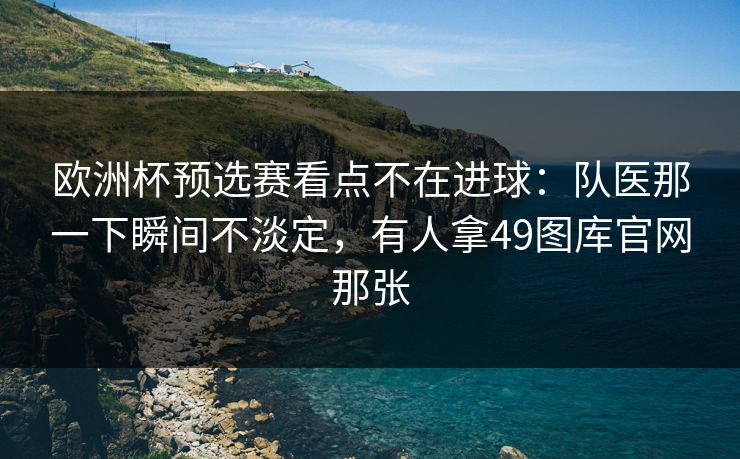 欧洲杯预选赛看点不在进球：队医那一下瞬间不淡定，有人拿49图库官网那张